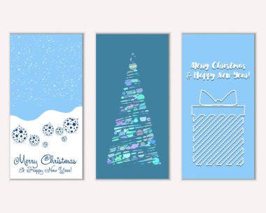 Mutlu Noeller ve mutlu yeni yıl tebrik kartları  