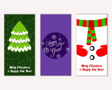 Mutlu Noeller ve mutlu yeni yıl tebrik kartları  