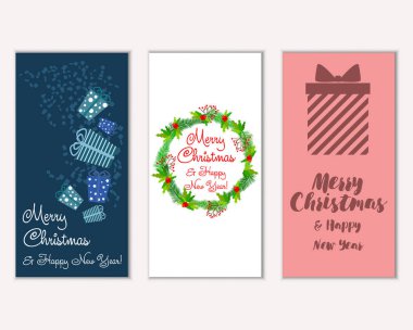 Mutlu Noeller ve mutlu yeni yıl tebrik kartları  
