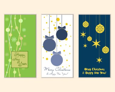 Mutlu Noeller ve mutlu yeni yıl tebrik kartları  