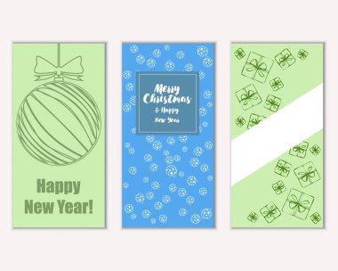Mutlu Noeller ve mutlu yeni yıl tebrik kartları   