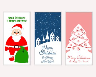 Mutlu Noeller ve mutlu yeni yıl tebrik kartları  