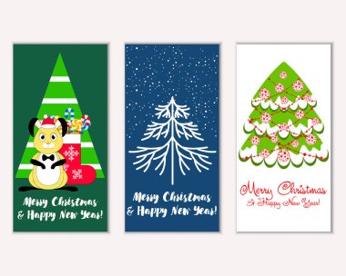 Mutlu Noeller ve mutlu yeni yıl tebrik kartları   