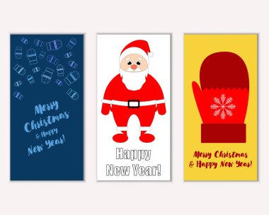 Mutlu Noeller ve mutlu yeni yıl tebrik kartları   