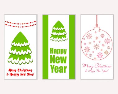 Mutlu Noeller ve mutlu yeni yıl tebrik kartları   