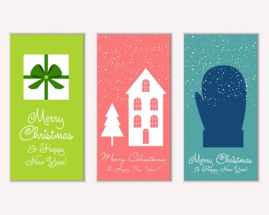 Mutlu Noeller ve mutlu yeni yıl tebrik kartları   