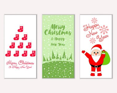 Mutlu Noeller ve mutlu yeni yıl tebrik kartları   