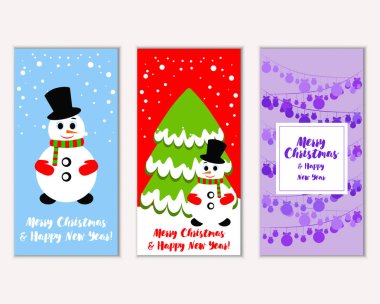 Mutlu Noeller ve mutlu yeni yıl tebrik kartları  