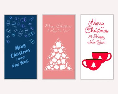 Mutlu Noeller ve mutlu yeni yıl tebrik kartları   