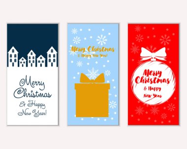 Mutlu Noeller ve mutlu yeni yıl tebrik kartları  