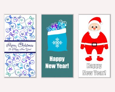 Mutlu Noeller ve mutlu yeni yıl tebrik kartları   