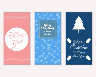 Mutlu Noeller ve mutlu yeni yıl tebrik kartları   