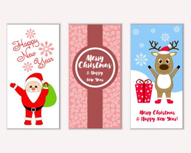 Mutlu Noeller ve mutlu yeni yıl tebrik kartları   