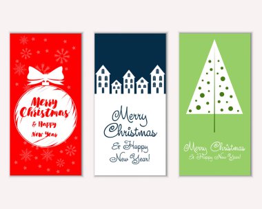 Mutlu Noeller ve mutlu yeni yıl tebrik kartları  