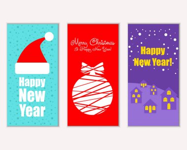 Mutlu Noeller ve mutlu yeni yıl tebrik kartları   