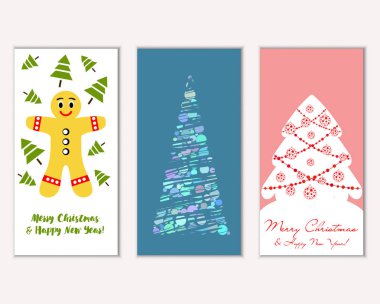 Mutlu Noeller ve mutlu yeni yıl tebrik kartları  