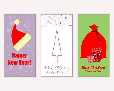 Mutlu Noeller ve mutlu yeni yıl tebrik kartları  