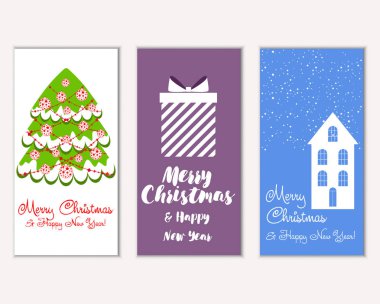 Mutlu Noeller ve mutlu yeni yıl tebrik kartları  