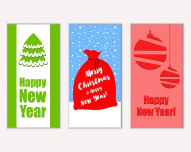 Mutlu Noeller ve mutlu yeni yıl tebrik kartları   