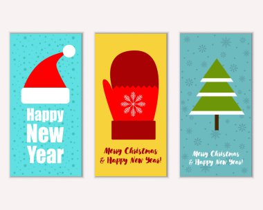 Mutlu Noeller ve mutlu yeni yıl tebrik kartları   