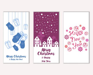 Mutlu Noeller ve mutlu yeni yıl tebrik kartları   