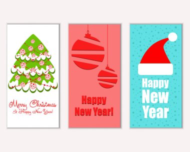 Mutlu Noeller ve mutlu yeni yıl tebrik kartları   