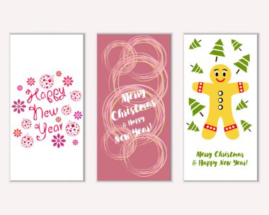 Mutlu Noeller ve mutlu yeni yıl tebrik kartları   