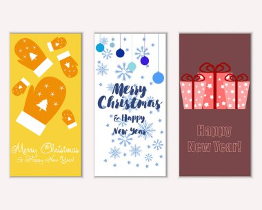 Mutlu Noeller ve mutlu yeni yıl tebrik kartları   