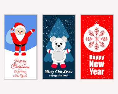 Mutlu Noeller ve mutlu yeni yıl tebrik kartları   