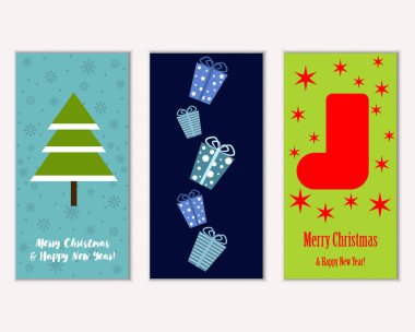 Mutlu Noeller ve mutlu yeni yıl tebrik kartları   