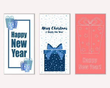 Mutlu Noeller ve mutlu yeni yıl tebrik kartları   