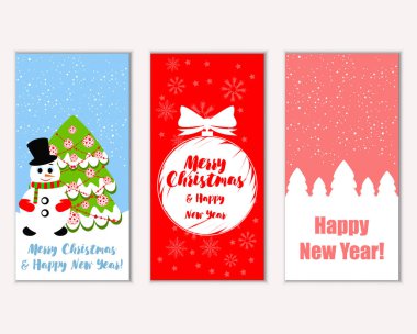 Mutlu Noeller ve mutlu yeni yıl tebrik kartları  