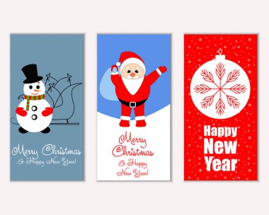 Mutlu Noeller ve mutlu yeni yıl tebrik kartları   