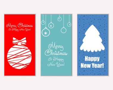 Mutlu Noeller ve mutlu yeni yıl tebrik kartları   