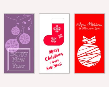 Mutlu Noeller ve mutlu yeni yıl tebrik kartları   
