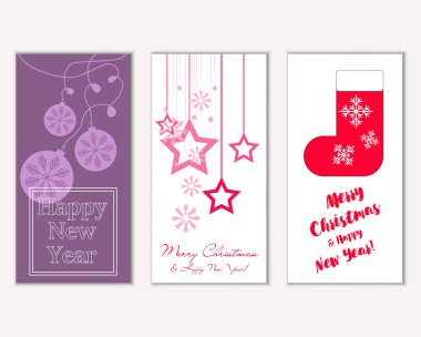 Mutlu Noeller ve mutlu yeni yıl tebrik kartları   