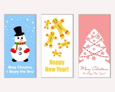 Mutlu Noeller ve mutlu yeni yıl tebrik kartları   