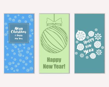 Mutlu Noeller ve mutlu yeni yıl tebrik kartları   