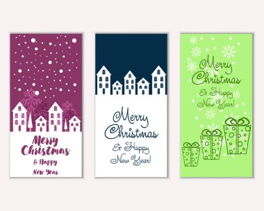 Mutlu Noeller ve mutlu yeni yıl tebrik kartları   