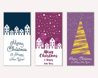 Mutlu Noeller ve mutlu yeni yıl tebrik kartları   