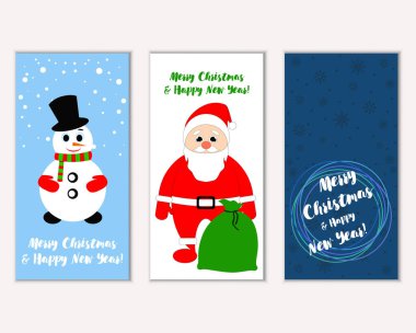 Mutlu Noeller ve mutlu yeni yıl tebrik kartları  
