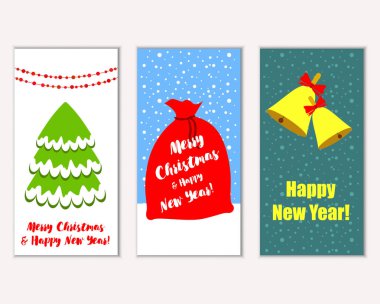 Mutlu Noeller ve mutlu yeni yıl tebrik kartları   