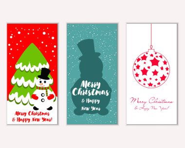Mutlu Noeller ve mutlu yeni yıl tebrik kartları  