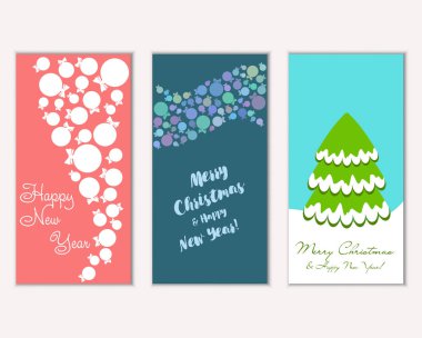 Mutlu Noeller ve mutlu yeni yıl tebrik kartları   