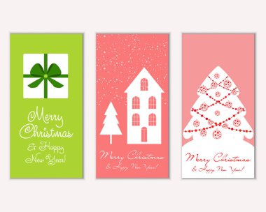 Mutlu Noeller ve mutlu yeni yıl tebrik kartları   