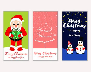 Mutlu Noeller ve mutlu yeni yıl tebrik kartları  