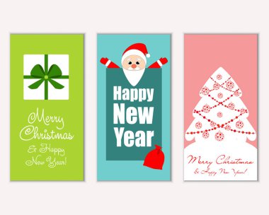 Mutlu Noeller ve mutlu yeni yıl tebrik kartları   
