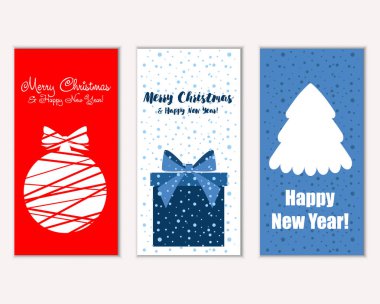 Mutlu Noeller ve mutlu yeni yıl tebrik kartları   