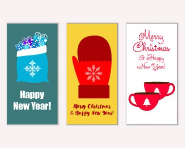 Mutlu Noeller ve mutlu yeni yıl tebrik kartları   