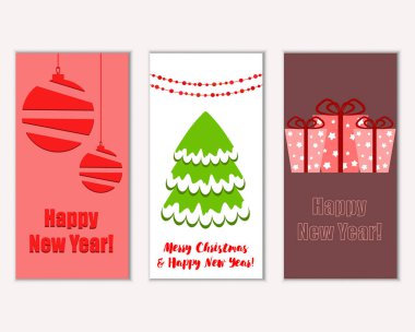 Mutlu Noeller ve mutlu yeni yıl tebrik kartları   